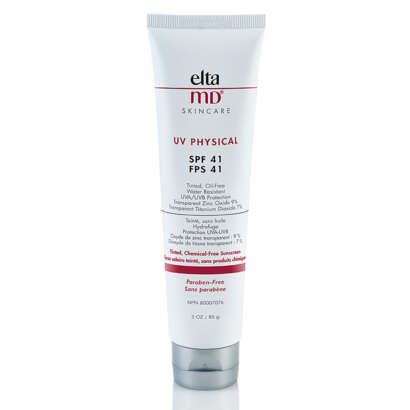 Elta MD physical sunblock tinted, chemical free and water resistant